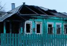 В Сапожке сгорел деревянный дом