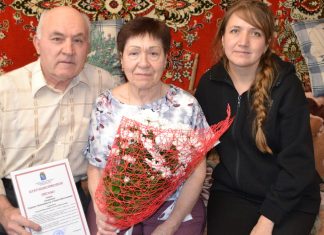 Семью Сергея и Елены Свириных из Сапожка поздравили с золотой свадьбой