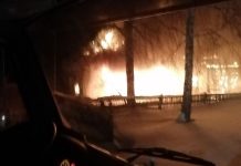 В Сапожковском округе сгорел кирпичный жилой дом