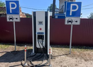 В Сапожке установили зарядную станцию для электротранспорта